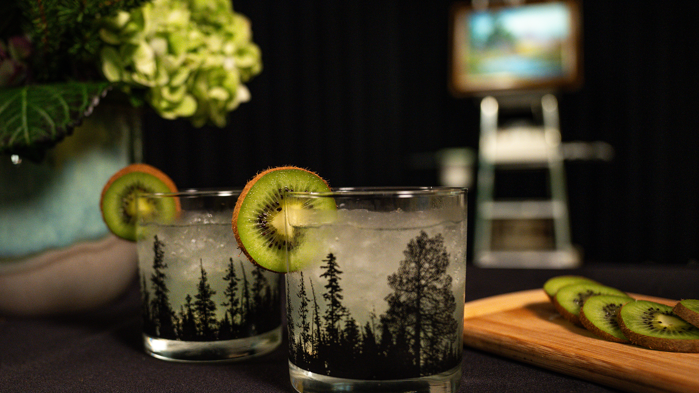 This Happy Trees cocktail was inspired by Bob Ross and the many paintings that included happy little trees. J Schwanke’s Life in Bloom, airs on public television stations and Create TV.